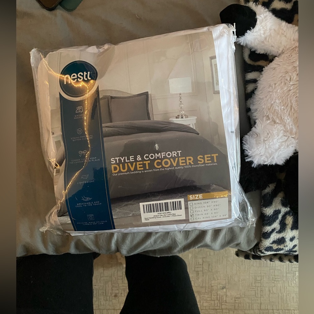 brand new never used white duvet cover